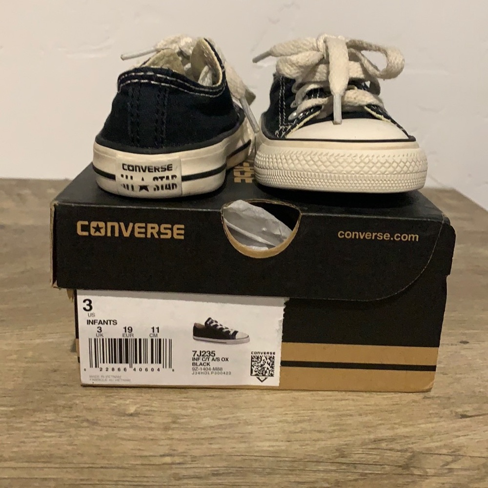 Black infant converse